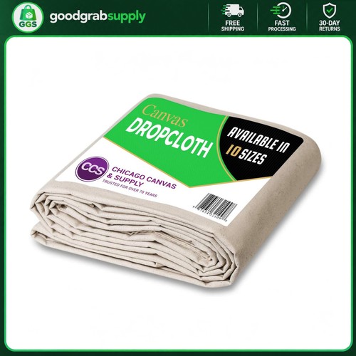 Canvas drop cloth 4ft - cloth, 15ft