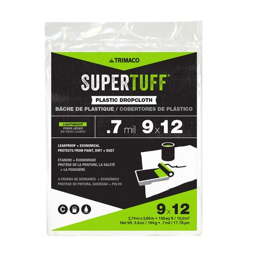 9x12 clear tarp lightweight - clear,