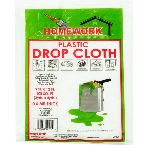 Disposable drop cloth 9ft - drop, x