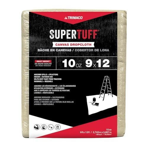 Drop cloth 12 ft tan - cloth,, x