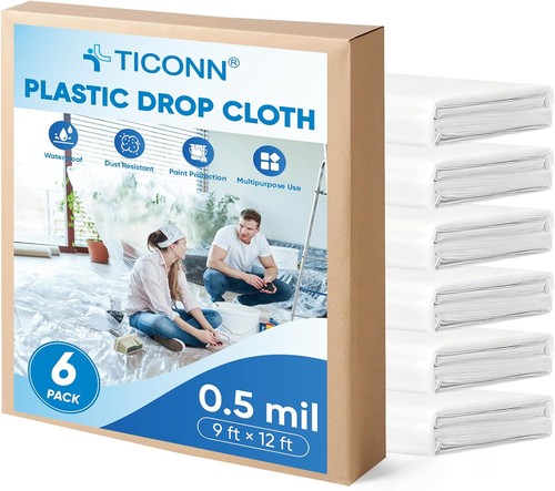 Plastic drop cloth - 12, x