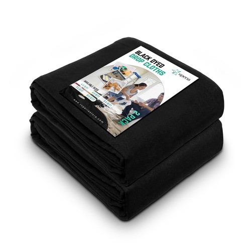 Black drop cloth - drop, 10