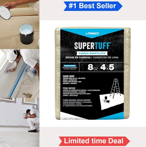 Canvas drop cloth 4x5 - cloth, feet
