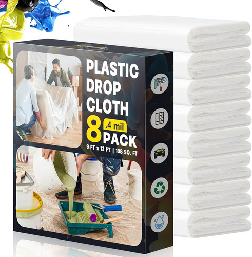 Plastic drop cloths - plastic,