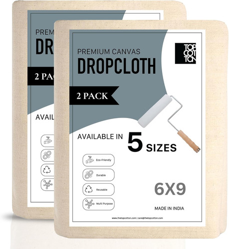 Top cotton canvas drop cloth - canvas,