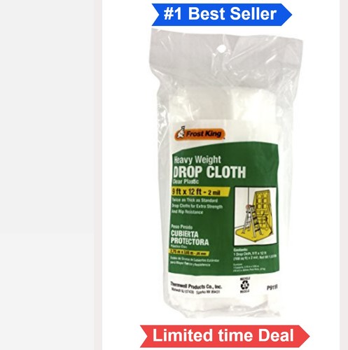 Clear polyethylene drop - polyethylene, cloth