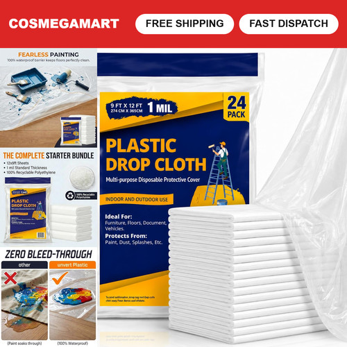 Disposable plastic drop - disposable, cloths